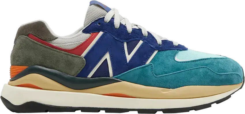  New Balance 57/40 Green Navy Orange Red