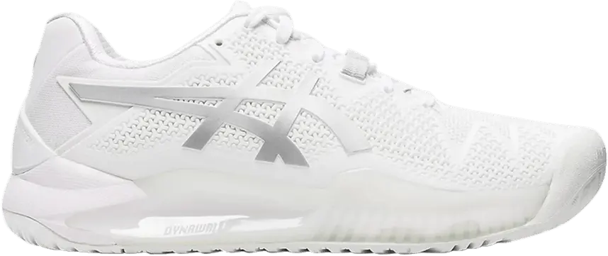  Asics Wmns Gel Resolution 8 &#039;White Pure Silver&#039;