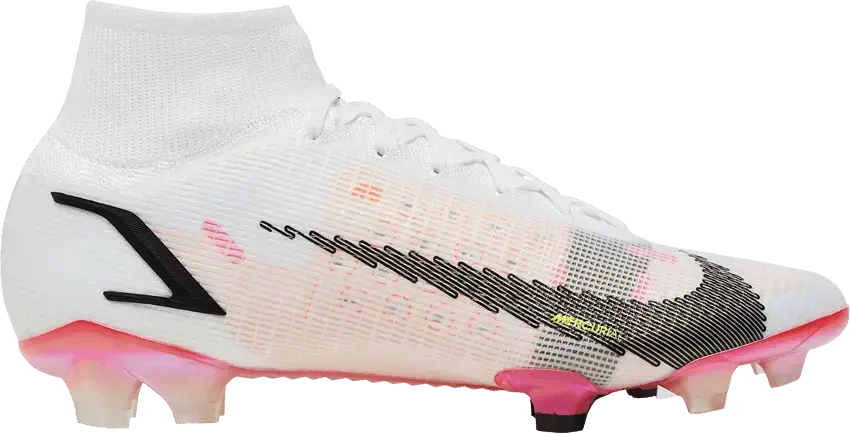  Nike Mercurial Superfly 8 Elite FG White Pink Blast