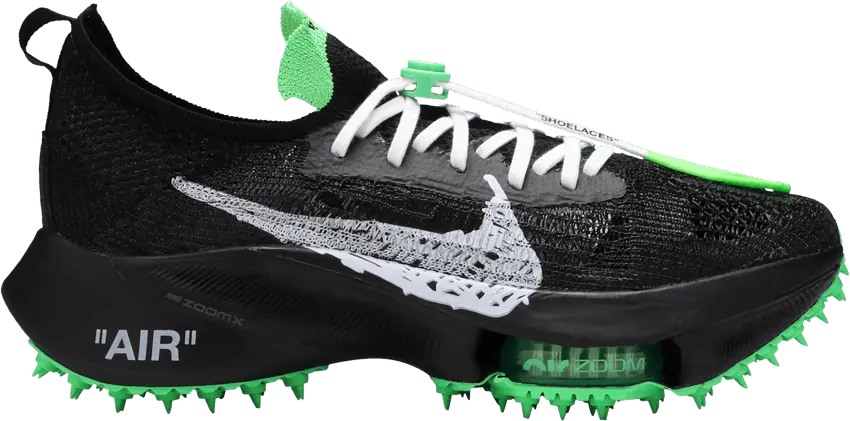  Nike Air Zoom Tempo Next% Flyknit Off-White Black Scream Green