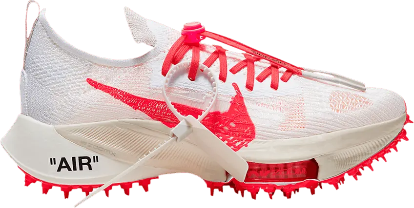  Nike Air Zoom Tempo Next% Flyknit Off White White Solar Red