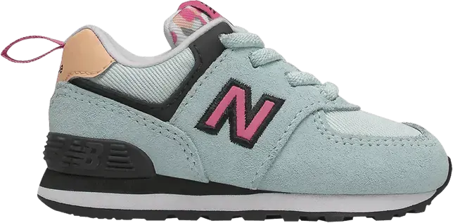  New Balance 574 Toddler Wide &#039;Pale Blue Chill Sporty Pink&#039;