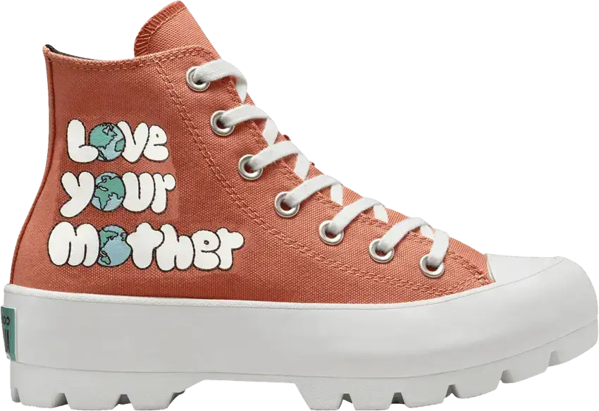  Converse Wmns Chuck Taylor All Star High Lugged &#039;Love Your Mother - Healing Clay&#039;