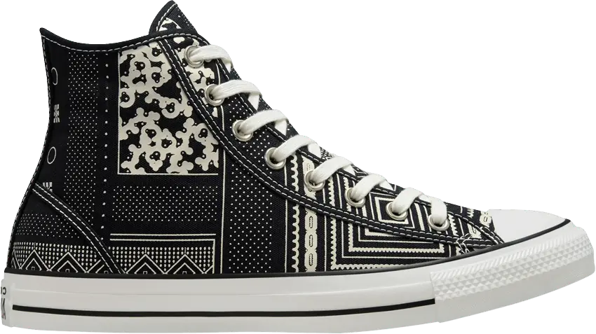  Converse Chuck Taylor All Star High &#039;Geometric Patchwork - Black&#039;