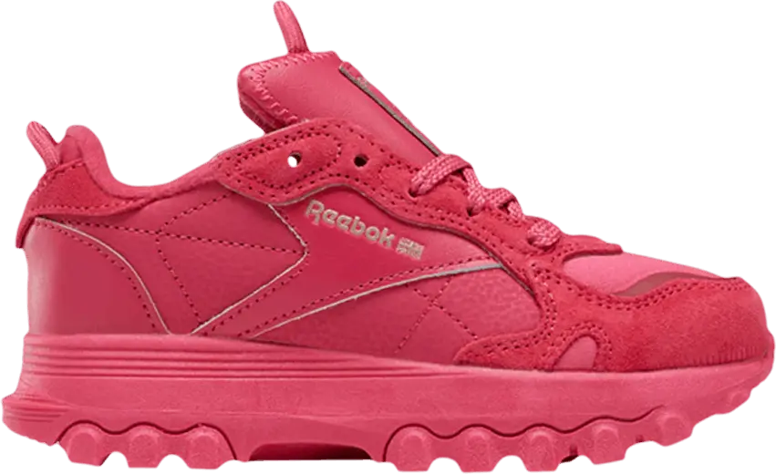  Reebok Cardi B x Classic Leather Little Kid &#039;Semi Pursuit Pink&#039;