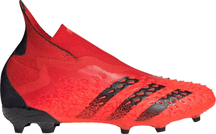  Adidas Predator Freak+ FG J &#039;Demonskin - Solar Red&#039;