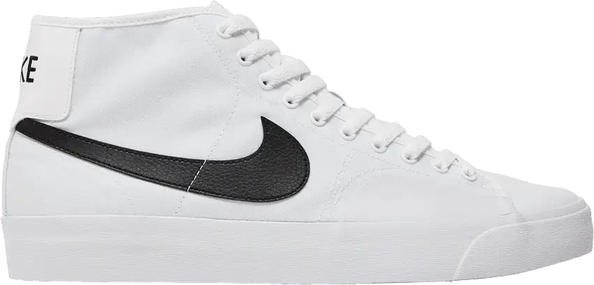  Nike Blazer Court Mid SB &#039;White Black&#039;