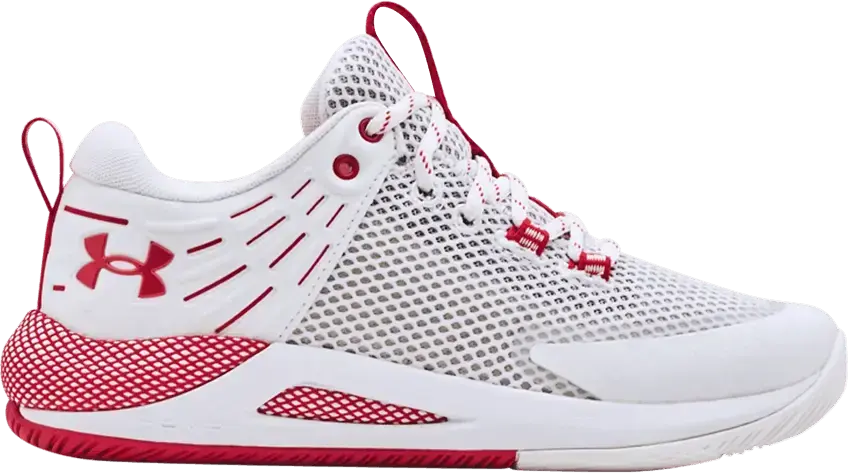  Under Armour Wmns HOVR Block City &#039;White Red&#039;