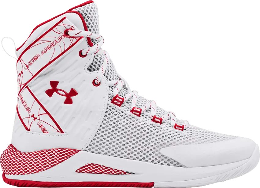 Under Armour Wmns HOVR Highlight Ace &#039;White Red&#039;