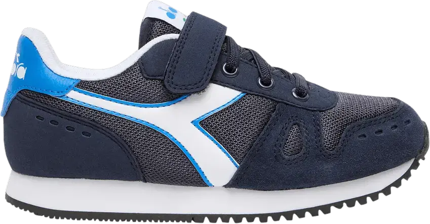  Diadora Simple Run Little Kid &#039;Blue Corsair&#039;