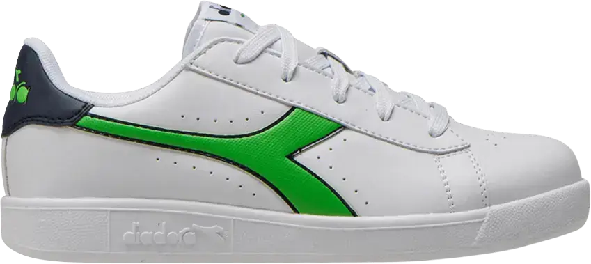  Diadora Game P Big Kid &#039;White Classic Green&#039;