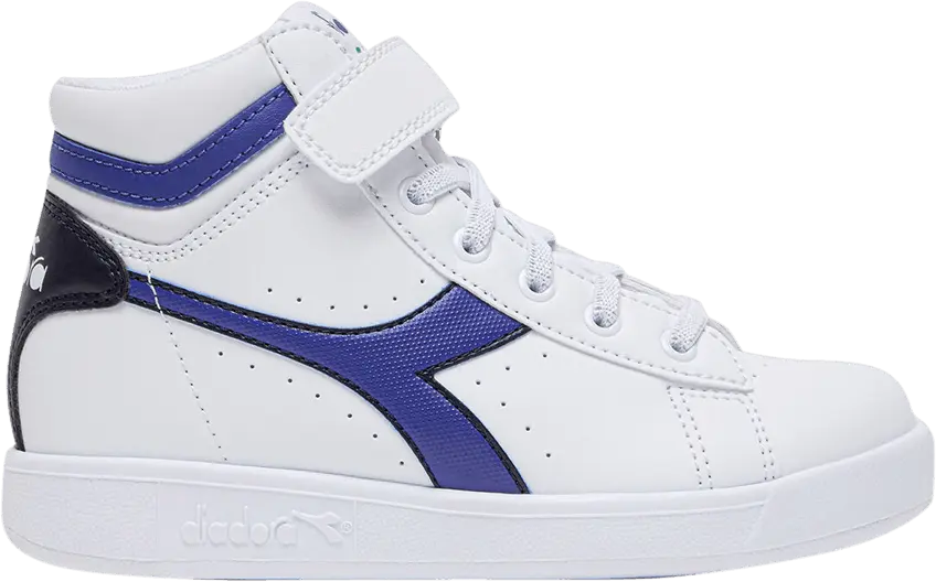  Diadora Game P High Little Kid &#039;White Peacoat&#039;