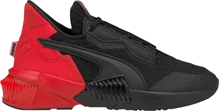  Puma Wmns Provoke XT Block &#039;Black High Risk Red&#039;