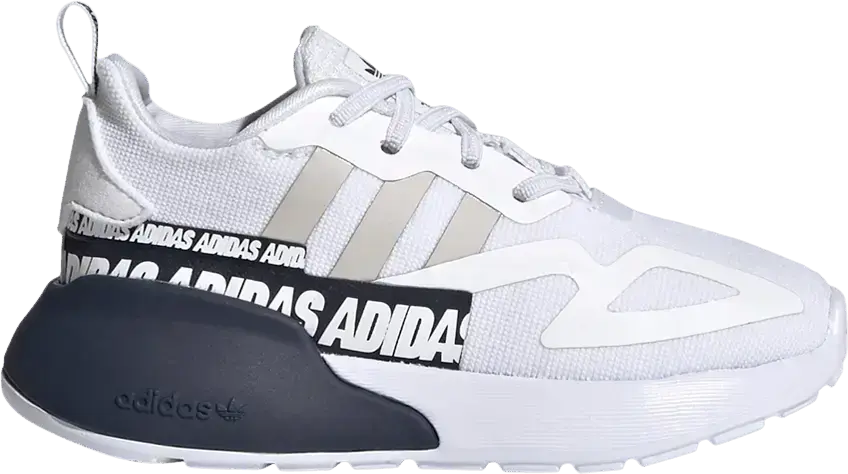  Adidas ZX 2K Infant &#039;Wordmark Heel Stripe - White&#039;