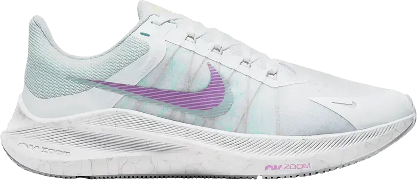  Nike Zoom Winflo 8 Football Grey Violet Shock (Women&#039;s)