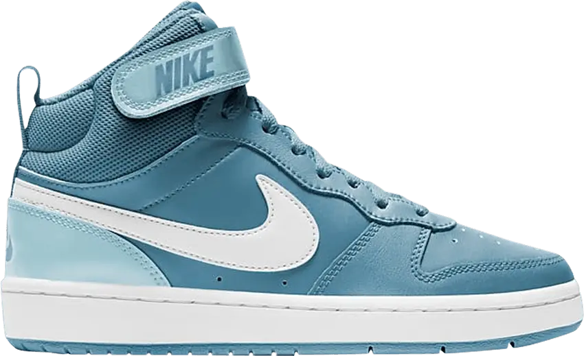  Nike Court Borough Mid 2 Cerulean (GS)