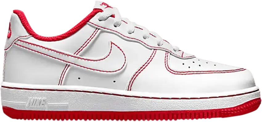  Nike Force 1 PS &#039;Contrast Stitch - White University Red&#039;