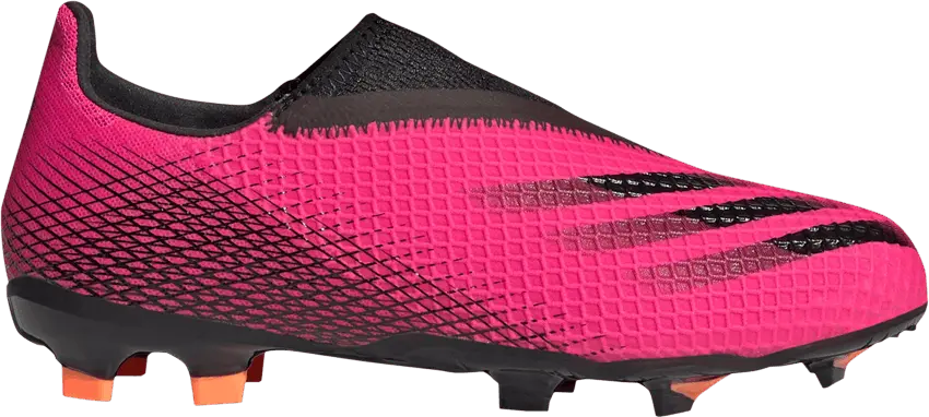  Adidas adidas X Ghosted.3 Laceless FG Shock Pink (Kids)