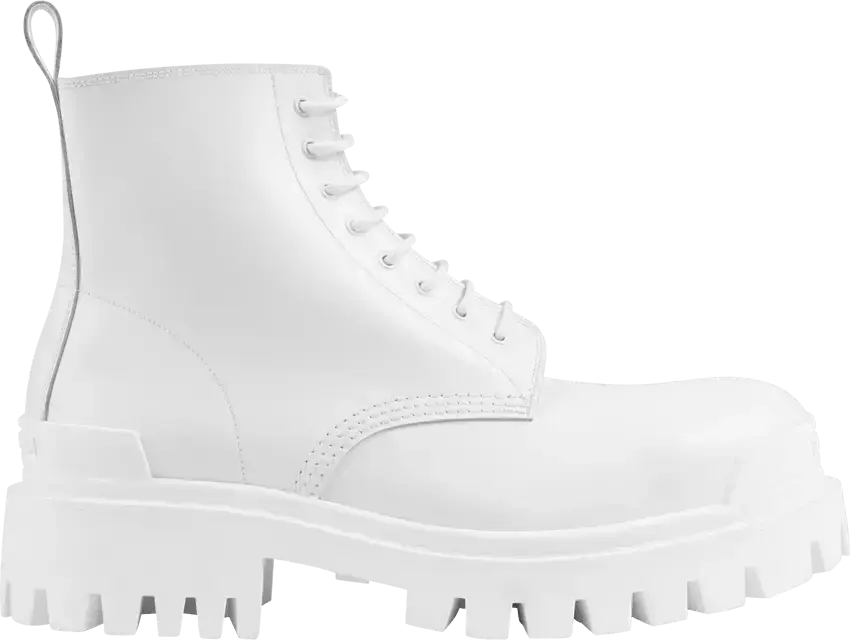  Balenciaga Strike Lace-Up Boot &#039;White&#039;