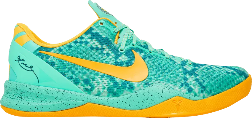  Nike Kobe 8 System Green Glow Laser Orange