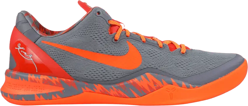  Nike Kobe 8 System Phillippines Grey Team Orange