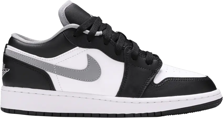  Jordan 1 Low Black White Grey (GS)