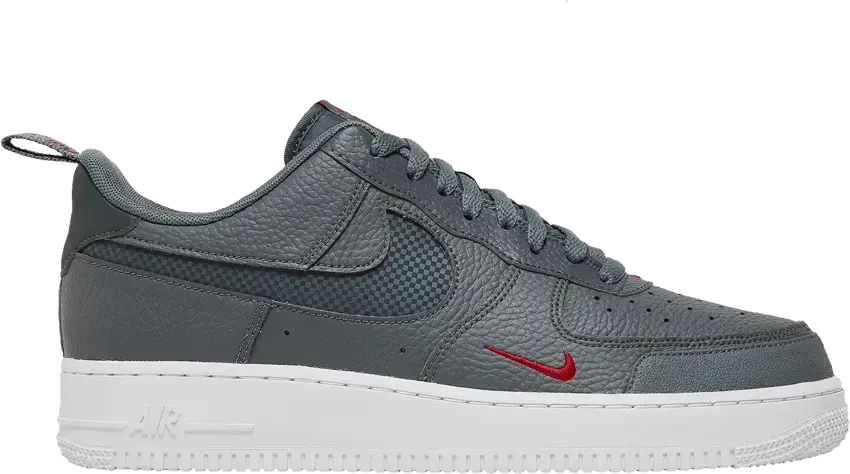  Nike Air Force 1 Low LV8 Smoke Grey Red Reflective Swoosh