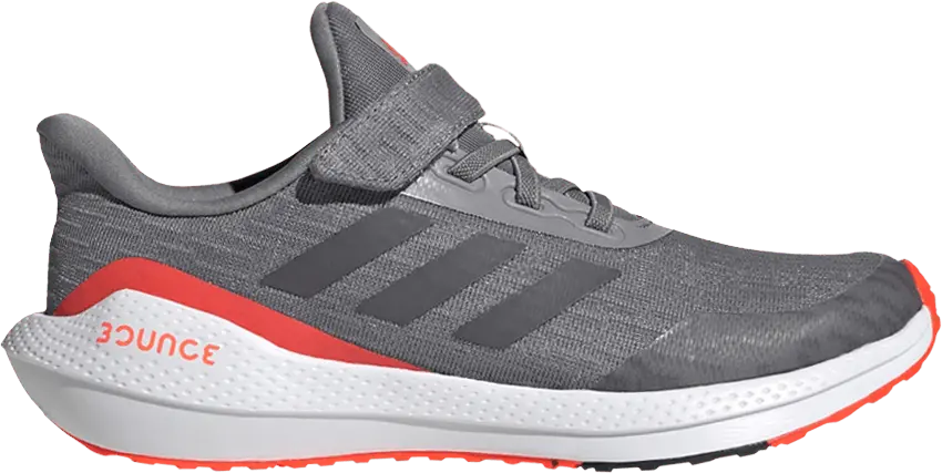  Adidas EQ21 Run Velcro J &#039;Grey Solar Red&#039;