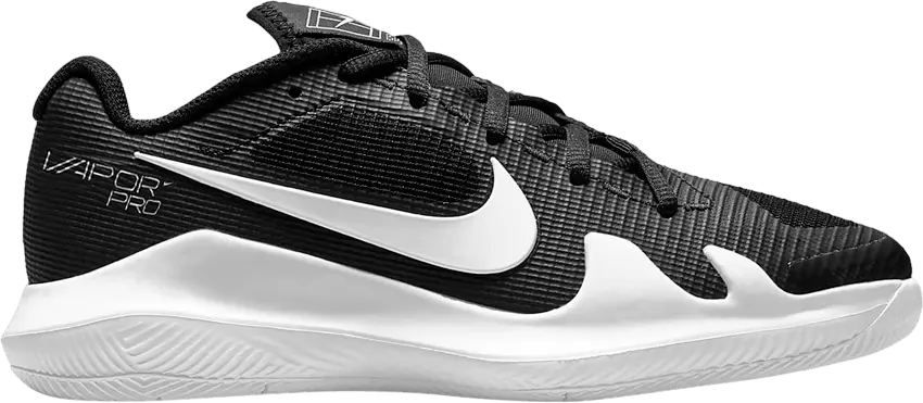  NikeCourt Vapor Pro GS &#039;Black White&#039;