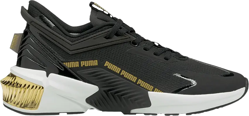  Puma Wmns Provoke XT FTR Moto &#039;Black Team Gold&#039;
