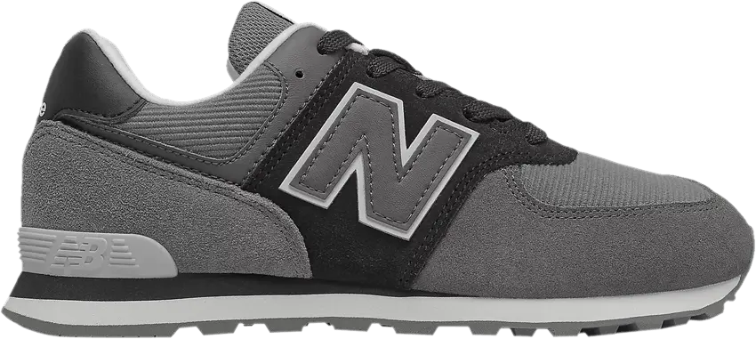  New Balance 574 Big Kid &#039;Black Castlerock&#039;