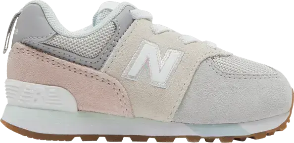  New Balance 574 Toddler Wide &#039;Rain Cloud Oyster Pink&#039;