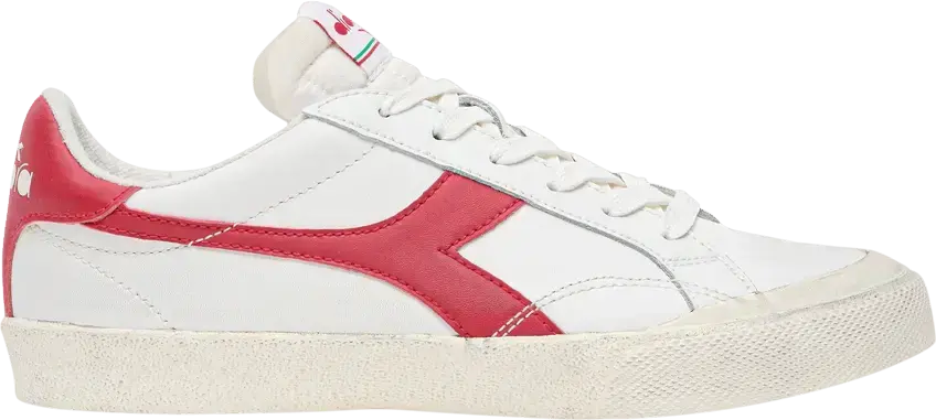 Diadora Melody Leather Dirty &#039;White Tango Red&#039;