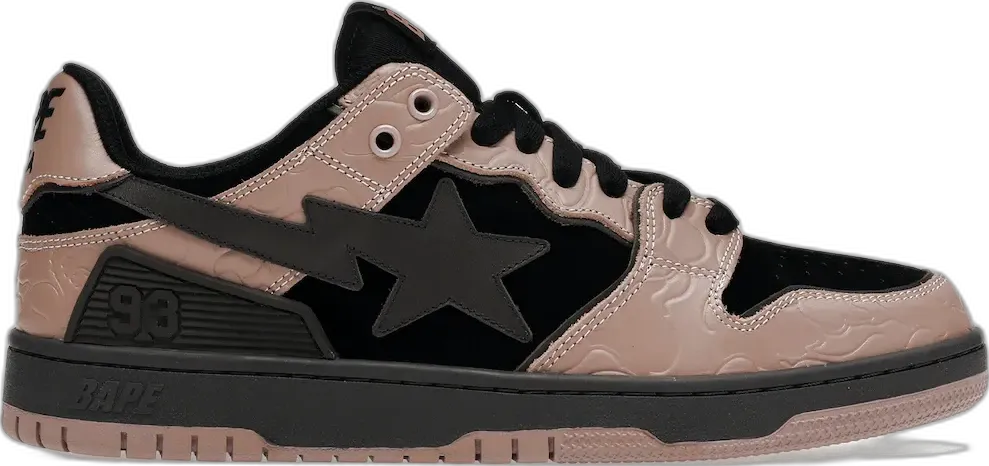  A Bathing Ape Bape SK8 Sta Dirty Pink Black