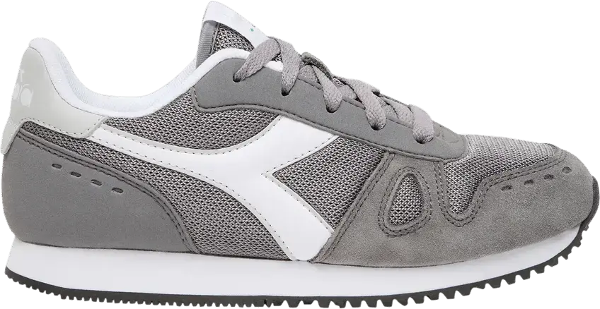  Diadora Simple Run Big Kid &#039;Steel Grey&#039;