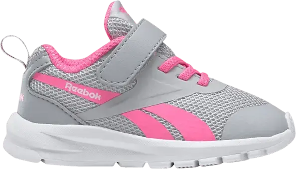  Reebok Rush Runner 3 Toddler &#039;Grey Electro Pink&#039;