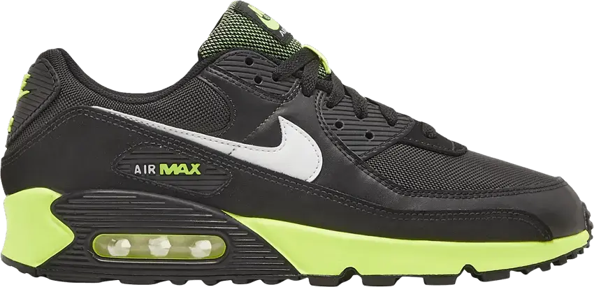  Nike Air Max 90 Black Hot Lime