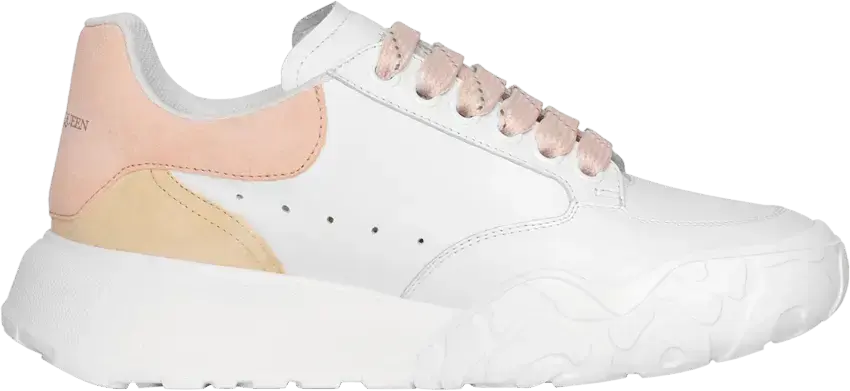  Alexander Mcqueen Alexander McQueen Wmns Court Trainer &#039;Bone Rose&#039;