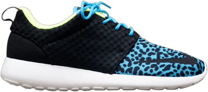  Nike Roshe Run FB Blue Leopard