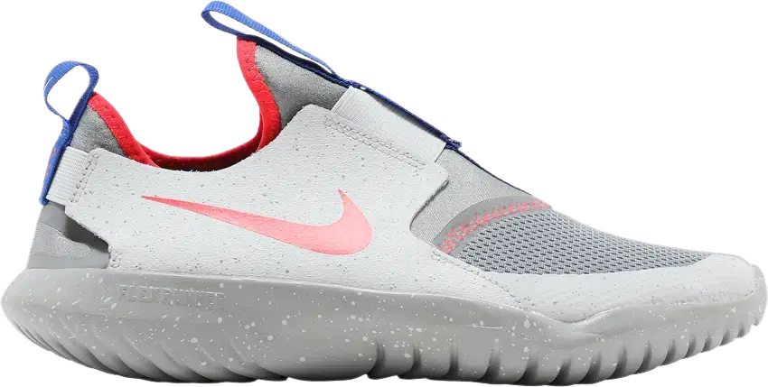 Nike Flex Runner SE GS &#039;Particle Grey Bright Crimson&#039;