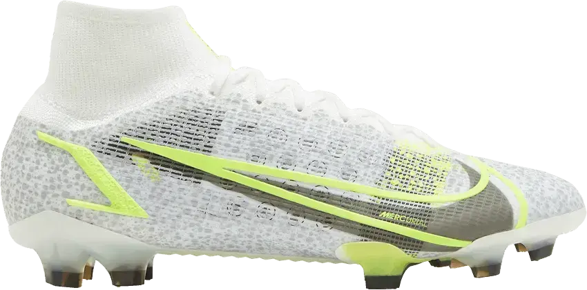  Nike Mercurial Superfly 8 Elite FG White Volt