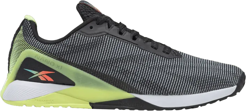  Reebok Nano X1 Grit Black Energy Glow (Women&#039;s)