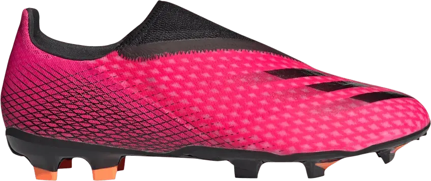  Adidas adidas X Ghosted 3 Laceless FG Shock Pink