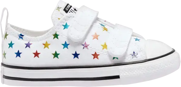  Converse Chuck Taylor All Star Low TD &#039;Allover Metallic Stars - White&#039;