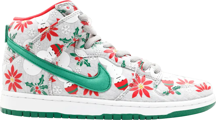 Nike SB Dunk High Concepts Ugly Christmas Sweater Grey (Special Box)