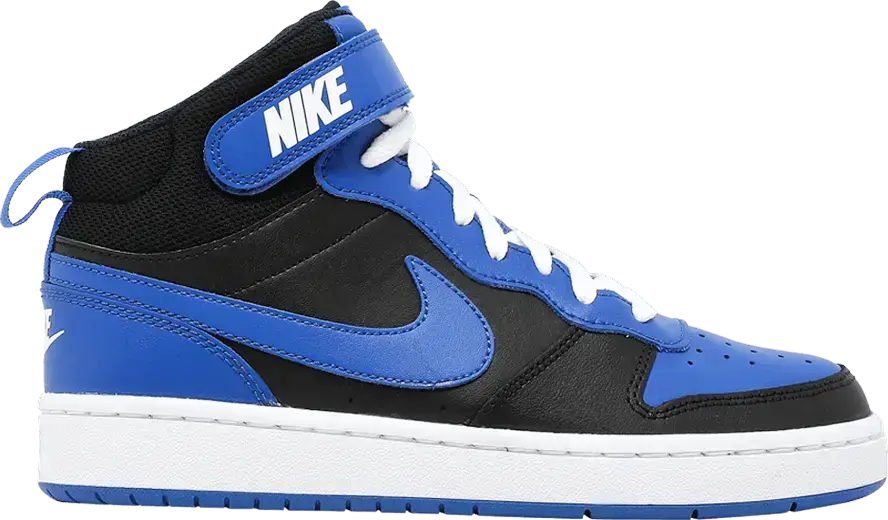  Nike Court Borough Mid 2 Black Game Royal (GS)