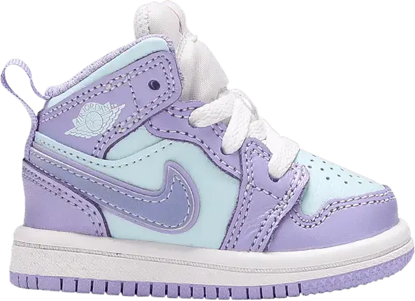  Jordan 1 Mid Purple Aqua (TD)