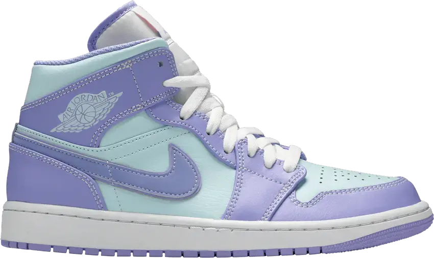  Jordan 1 Mid Purple Aqua