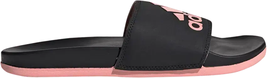  Adidas Wmns Adilette Comfort Slide &#039;Black Glow Pink&#039;