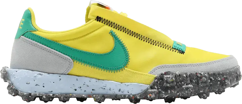  Nike Waffle Racer Crater Yellow Strike Roma Green (Women&#039;s)